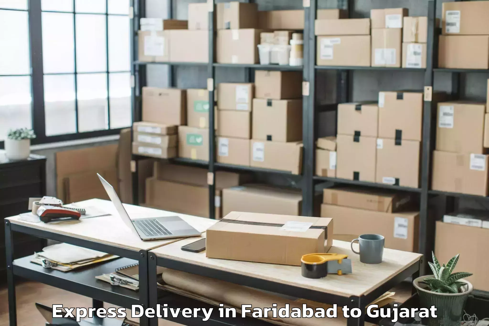 Discover Faridabad to Dharampur Valsad Express Delivery